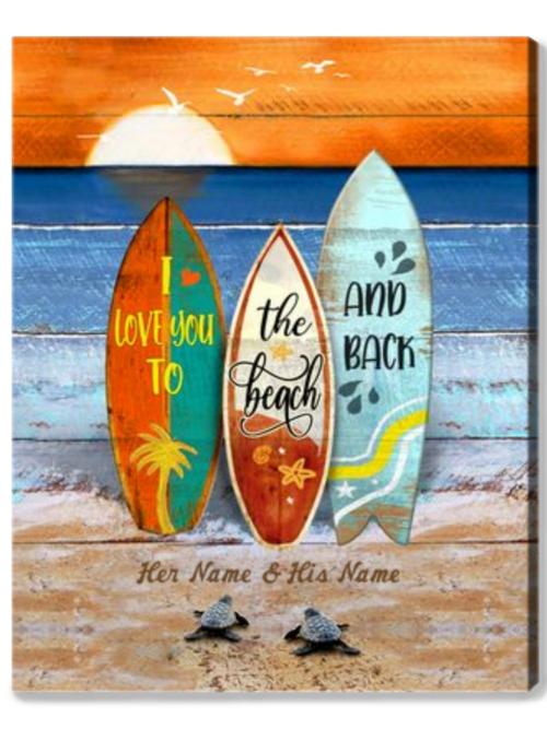 Unique Couple Gifts For Ocean Lovers Beautiful Sea Turtle Wall Art