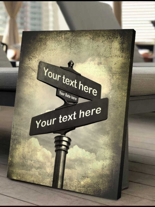 Where Love Began Custom Street Canvas Wall Art For Couple